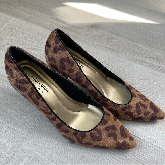 Comfort Plus by predictions heels shoes | animal print| size 10 - Picture 4 of 7